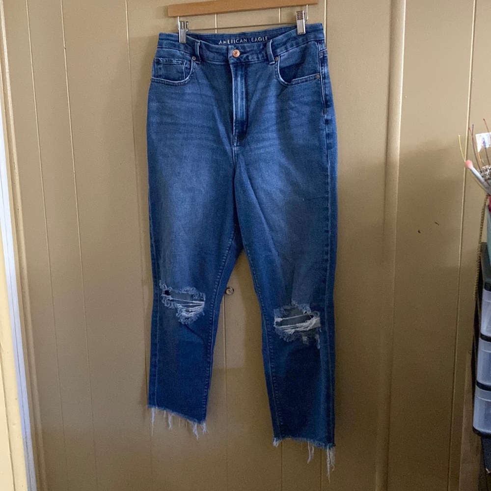 AMERICAN EAGLE CURVY MOM JEANS